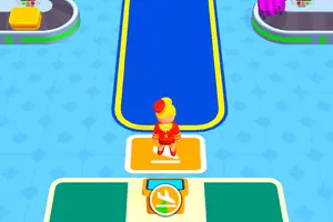 Airport Idle — early terminal layout with a single boarding gate