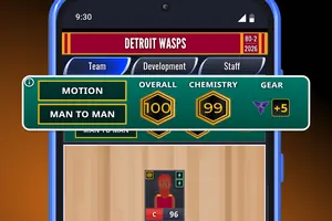 Ultimate Pro Basketball GM — team development and staff panel