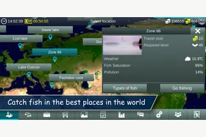 My Fishing World — world map of fishing locations and conditions