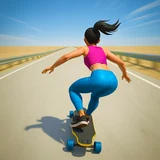 Downhill Skate Race app icon — skateboard game
